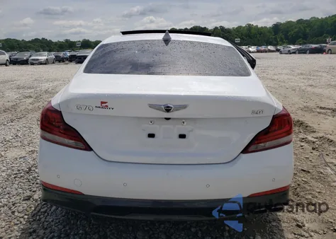 2019 Genesis G70 Elite из США, поврежденный, VIN KMTG34LA7KU032247